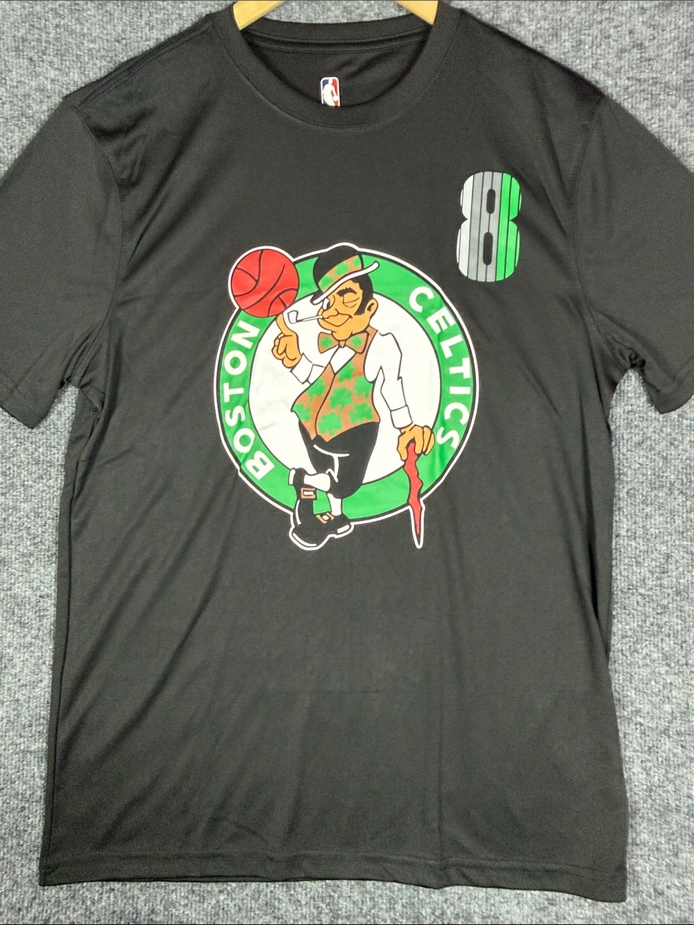 Boston Celtics NBA Black Performance Basketball T-Shirt Size M